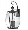 OAS8411Z - Quoizel Lighting - Oasis - 4 Light Outdoor Wall Lantern Medici Bronze Finish with Clear Beveled Glass - Oasis