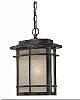 GLN1910IB - Quoizel Lighting - Galen - One Light Outdoor Hanging Lantern Imperial Bronze Finish with Umber Linen Glass - Galen
