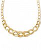 Graduated Link 18" Statement Necklace in 14k Gold