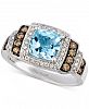 Le Vian Sea Blue Aquamarine (1-1/4 ct. t. w. ) & Diamond (3/8 ct. t. w. ) Ring in 14k White Gold