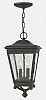 2462OZ - Hinkley Lighting - Lincoln - Two Light Outdoor Hanging Lantren Oil Rubbed Bronze Finish with Clear Seedy Glass - Lincoln