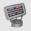 WWB1436PP30RGBW - Jesco Lighting - WWB Series - 40W 36 LED Outdoor Wall Washer with Plug and Play - 30 Beam Angle White RGB Color Changing Color Output - WWB Series
