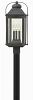 1851DZ - Hinkley Lighting - Anchorage - 24.25 Inch Three Light Outdoor Post Mount 60W Candelabra Base Aged Zinc Finish with Clear Glass -