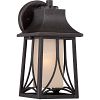 HTR8406IB - Quoizel Lighting - Hunter - 11.5 One Light Outdoor Wall Lantern 100W Incandescent A-19 Medium Amber Etched Glass - Hunter