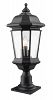 540PHB-533PM-BK - Z-Lite - Melbourne - Three Light Outdoor Pier Mount Black Finish with Clear Beveled Glass - Melbourne