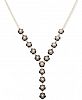 I. n. c. Gold-Tone Stone Pave Flower Lariat Necklace, 24" + 3" extender, Created for Macy's