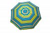 1375 - Parasol Enterprises - 7' Beach Umbrella With Travel Bag Lime Stripe Finish -