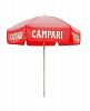 1381 - Parasol Enterprises - Campari - 6' Umbrella with Patio Pole Red Finish -