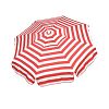 1325 - Parasol Enterprises - Italian - 6' Umbrella with Bar Height Pole Stripe Red/White Finish -