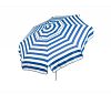 1320 - Parasol Enterprises - Italian - 6' Umbrella with Patio Pole Stripe Blue/White Finish -