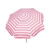 1329 - Parasol Enterprises - Italian - 6' Umbrella with Patio Pole Stripe Pink/White Finish -
