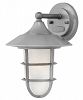 2410HE - Hinkley Lighting - Marina - One Light Outdoor Small Wall Mount Hematite Finish with Etched Holophane Glass - Marina