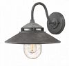 1110DZ - Hinkley Lighting - Atwell - One Light Outdoor Small Wall Mount Aged Zinc Finish with Clear Seedy Glass - Atwell