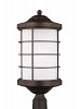 8224451EN3-71 - Sea Gull Lighting - Sauganash - One Light Outdoor Post Lantern Transitional