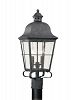 8262EN-46 - Sea Gull Lighting - Chatham - Two Light Outdoor Post Lantern Oxidized Bronze Finish with Clear Seeded Glass - Chatham