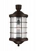 8224401-71 - Sea Gull Lighting - Sauganash - One Light Outdoor Post Lantern Antique Bronze Finish with Clear Seeded Glass - Sauganash