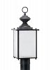 89386EN-08 - Sea Gull Lighting - Jamestowne - 9W One Light Outdoor Post Lantern Textured Rust Patina Finish with Frosted Seeded Glass - Jamestowne