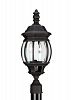 82200EN-12 - Sea Gull Lighting - Wynfield - Two Light Outdoor Post Lantern Black Finish with Clear Beveled Glass - Wynfield