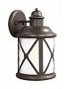 8721451-71 - Sea Gull Lighting - Lakeview - 100W One Light Outdoor Large Wall Lantern Antique Bronze Finish with Etched Seeded Glass - Lakeview