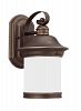 89181-71 - Sea Gull Lighting - Hermitage - 7 Inch 100W One Light Outdoor Wall Lantern Antique Bronze Finish with Frosted Glass - Hermitage