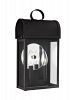 8614802-12 - Sea Gull Lighting - Conroe - Two Light Outdoor Wall Lantern Black Finish with Clear Glass - Conroe