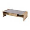 157-045 - Dimond Home - Tara - 27.56 Coffee Table Polished Concrete/Blonde Acacia Finish - Tara