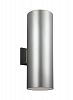8313902EN3-753 - Sea Gull Lighting - Two Light Outdoor Cylinder Large Wall Lantern Transitional