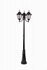 5069BK/FR - Acclaim Canada Dist. - Suffolk - Three Light Post Matte Black Finish with Frosted Glass -