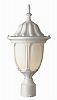 4042 BC - Trans Globe Lighting - The Standard - One Light Post Mount Black Copper Finish with Opal Glass - The Standard