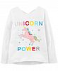 Carter's Little & Big Girls Unicorn Power Graphic Cotton Shirt