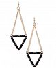 Thalia Sodi Gold-Tone Stone Triangle Drop Earrings, Created for Macy's
