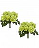 Nearly Natural 2-Pc. Green Rose Bush Artificial Flower Set