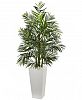 Nearly Natural 5' Areca Palm Uv-Resistant Indoor/Outdoor Artificial Tree in White Planter