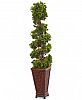 Nearly Natural 4.5' English Ivy Artificial Tree in Decorative Wood Planter