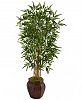 Nearly Natural 5' Bamboo Artificial Tree in Weave-Design Planter