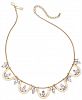 I. n. c. Gold-Tone Crystal Collar Necklace, 18" + 3" extender, Created for Macy's