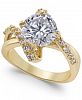 Charter Club Gold-Tone Crystal Bypass Ring, Created for Macy's