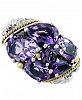 Effy Amethyst Cluster Ring (5-3/8 ct. t. w. ) in Sterling Silver & 18k Gold