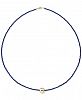 Lapis Lazuli (2mm) & Gold Bead 18" Collar Necklace in 14k Gold (Also in Black Spinel) in 14k Gold