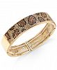 Thalia Sodi Gold-Tone Leopard Pave Bangle Bracelet, Created for Macy's
