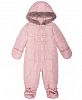 First Impressions Baby Girls Hooded Bows Footed Snowsuit, Created for Macy's