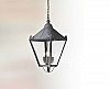 F8948CI - Troy Lighting - Preston - Four Light Outdoor Hanging Lantern Charred Iron Finish with Clear Seeded Glass - Preston