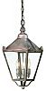 F8945NR - Troy Lighting - Preston - Three Light Outdoor Hanging Lantern Natural Rust Finish with Clear Seeded Glass - Preston