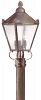 P8944NR - Troy Lighting - Preston - 20 Three Light Outdoor Post Lantern Natural Rust Finish with Clear Seeded Glass - Preston
