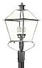 PCD9141CI - Troy Lighting - Montgomery - Four Light Outdoor Post Lantern Charred Iron Finish with Clear Seeded Glass - Montgomery