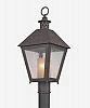 P3295 - Troy Lighting - Sagamore - One Light Outdoor Post Lantern Cenntinial Rust Finish - Sagamore