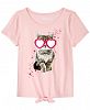 Epic Threads Big Girls Tie-Front T-Shirt, Created for Macy's