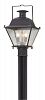 P5075CI - Troy Lighting - Wellesley - Three Light Outdoor Medium Post Lantern Charred Iron Finish - Wellesley