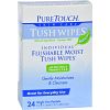 Puretouch Tush Wipes Flushable - 24 Wipes