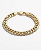 Men's Cuban Chain Link Bracelet in 14k Gold